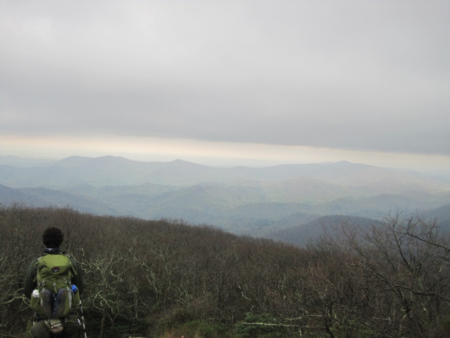 Before descending into Neils gap.